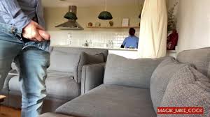 Part 1: DICK FLASH MAID, pervert jerks off and gets caught by naive nanny,  she blows him deep