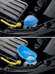 new simply clever feature integrated funnel for windscreen washer tank skoda storyboard skoda storyboard com