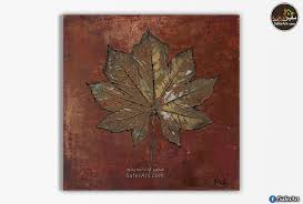 ورقه شجر بنى سفير ارت للديكور Brown Art Art Painting