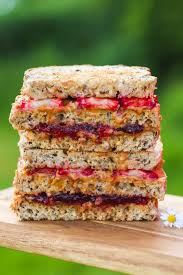 Healthy granola recipe with almond milk; Peanut Butter And Jelly Sandwich Little Sunny Kitchen