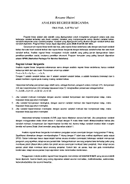 Pdf Resume Materi Analisis Regresi Berganda Muhamad Arif Ma Ruf Academia Edu