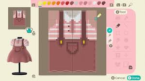 Animal Crossing Custom Designs On Instagram Pink Overall Dress Plus A My Melody Phone Case From Cooscrossing On In 2020 Animal Crossing Animal Crossing Qr Animals