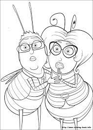 Free coloring pages of bee hives. Bee Movie Coloring Picture
