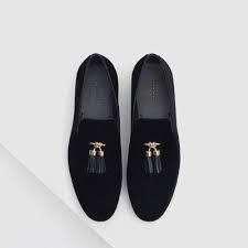 Black And White Loafers With Tassels Velvet Loafers With Tassels Moccasins Shoes Man Mocassini