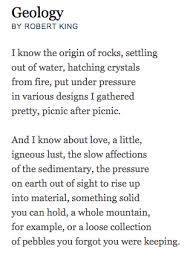 Geology Robert King Poetry Foundation Words Witty Quotes
