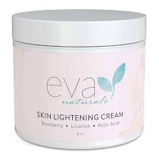 Amazon Com Kojic Acid Skin Cream By Eva Naturals 4 Oz Hyperpigmentation Cream For Dark Spots On Face And Neck Helps Boost Collagen Production With Bearberry Licorice Kojic Acid Beauty