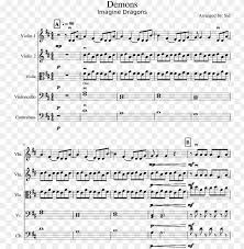 The viola is the middle voice, or the alto, of the violin family, positioned between the violin and the cello. Demons Sheet Music For Violin Viola Cello Contrabass Sheet Music Png Image With Transparent Background Toppng