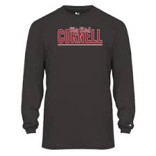 Youth Big Red Cornell Long Sleeve Performance Tee