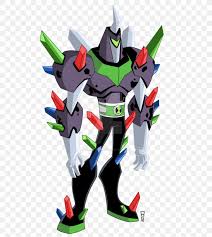 He is predominantly white, with black on his upper half. Ben Tennyson Four Arms Ben 10 Cannonbolt Extraterrestrials In Fiction Png 846x945px Ben Tennyson Action Figure