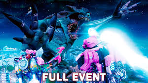 The Final Showdown Robot Vs Monster Full Event Gameplay Fortnite Season 9 Live Event Youtube