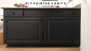 You can paint laminate furniture without sanding! How To Paint Bathroom Cabinets Without Sanding Youtube
