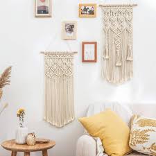 Easy and simple tutorial like a child's game. Boho Macrame Wall Hanging Decor 100 Pure Rope At Best Price The Bazaarist