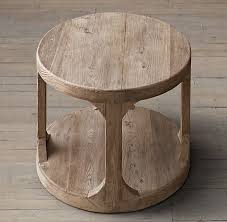 Martens Round Side Table Round Side Table Coffee Table Farmhouse Restoration Hardware Table