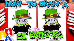 Now draw a heart shape that ends at the upper two points. St Patrick S Archives Art For Kids Hub