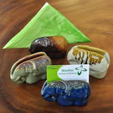 Design custom business card holders to make a fabulous first impression on colleagues, clients, and potential business partners. Ceramic Business Card And Napkin Holder Elephant