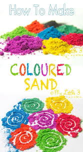 Diy Coloured Sand Diy Colored Sand Sand Art Projects Sand Crafts