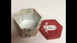 Here's how to build a diy hexagon planter out of 2×4 scrap wood: Diy Hexagonal Gift Box How To Make Cardboard Hexagonal Box Recycled Cardboard Box Youtube