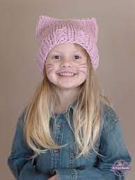 Hand Knit Kids Cat Ears Hat Kids Cat Beanie Girls Cat Beanie Etsy Cat Hats Knitted Girl Beanie Cat Ears Hat