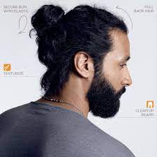 Pin By Redken On Medium Men S Hairstyles Man Bun Haircut Mens Hair Care Redken