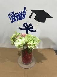 Graduation Party Decorations 2019 Graduation Centerpiece Etsy Graduation Party Decor Graduation Center Pieces Blue Graduation Centerpieces