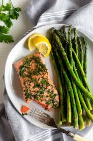 (cooking time may vary depending on your specific air fryer model.) while the salmon is cooking, prepare the lemon dill sauce by combining all ingredients in a small bowl. One Pan Air Fryer Salmon Asparagus Eat The Gains