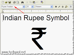 Type Insert Indian Rupee Symbol In Ms Word And Documents