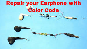 Iphone headphones stereo headphones iphone headset iphone 4 headphone splitter cd player electronic circuit projects electronics projects electronic schematics. Repair Your Earphone With Color Code Makelogy Youtube