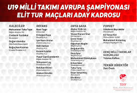 Fikstür sayfasında avrupa ligi kapsamında oynanacak haftanın, geçmişteki ve gelecekteki. U19 Milli Takimi Nin Avrupa Sampiyonasi Elit Tur Maclari Aday Kadrosu Aciklandi U 19 Milli Takim Haber Detay Sayfasi Tff