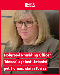 Alison Johnstone showed the red card to former SFA match official Douglas  Ross during FMQs today.