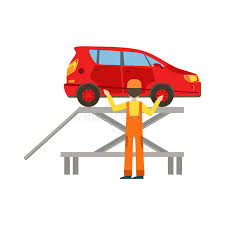 With over 80 years of combined experience in working with all types of vehicles, the garage auto repair is. Lachelnder Mechaniker Checking The Vehicle In Der Garage Auto Reparatur Werkstatt Service Illustration Vektor Abbildung Illustration Von Rampe Arbeiter 83478872