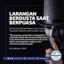 Hsi Abdullahroy Official Di Instagram Larangan Berdusta Saat Berpuasa Dari Abu Hurairah Radhiyallahu Anhu Ia Berkata Ras Motivasi Kutipan Agama Allah