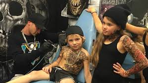 The whole ink is biblically inspired, and the quote just emphasizes this effect. Artist Inks Up Sick Kids With Temporary Tattoos Ctv News