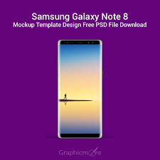 Samsung Galaxy Note 8 Mockup Template Design Free Psd Download Features 1 Colors Can Be Changed Easily Samsung Galaxy Note 8 Mockup Template Template Design