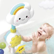 Baby bathtub newborn foldable bath pad & seat infant support cushion mat. Cartoon Baby Bath Cloud Rainbow Spray Shower Toys Tub Bathroom Playing Fun Toy Ebay