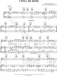 Steven Curtis Chapman I Will Be Here Sheet Music In Eb Major Transposable Download Print Sheet Music Piano Sheet Music Free Piano Sheet Music