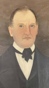 Sold at Auction: IMPT. PAIR OF AMERICAN SCHOOL PORTRAITS, O/C BY JOHN JAMES  TRUMBULL ARNOLD C. 1840 -50, 30" X 24" ORIGINAL FRAMES, PROV. DOWNTOWN  GALLERY