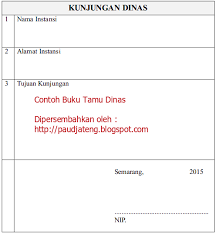 Contoh surat keterangan tanah dari kepala desa. Contoh Buku Tamu Dinas Buku Tamu Khusus Instansi Paud Jateng