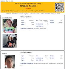 When children disappear, sometimes an amber alert is issued and sometimes it is not. Texas Alerts On Twitter Active Amber Alert For Willow Sirmans From Grand Saline Tx On 05 13 2020