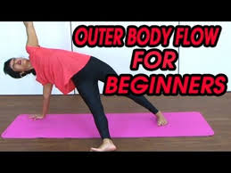 Yoga For Beginners Outer Body Flow With A Fallen Triangle Youtube