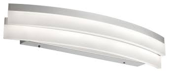 Check spelling or type a new query. Kepler Led Curved Vanity Fixture Silver And Polished Chrome Contemporary Bathroom Vanity Lighting By Lighting New York Houzz
