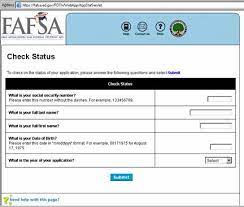 Check The Status Of Federal Financial Aid Application