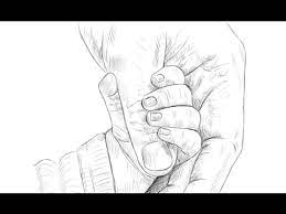 How To Draw Baby Holding Hand | Yzarts | Yzarts - Youtube