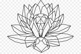 Do so using a series of connected, curved lines of various lengths. Crystal Cluster Drawing Nelumbo Nucifera Tattoo Others Nohat Free For Designer