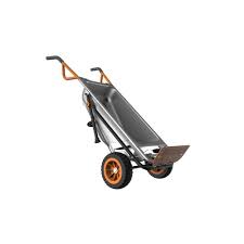 Worx 3 Cu Ft Aerocart Wg050 The Home Depot Yard Cart Wheelbarrow Wheelbarrow Garden