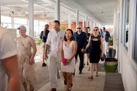 Your Guide To Beach Wedding Attire Anna Maria Island Venues Choose a midi or maxi dress that will flutter playfully in the ocean breeze, and swap out your standard heels for simple, strappy sandals that. your guide to beach wedding attire