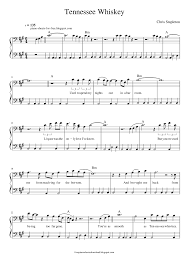 These are available for free distribution under the creative commons license. Piano Sheet Music Tennessee Whiskey Free Sheet Music