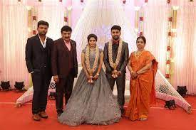 Host and actor on international media arena with sun network. Actor Ramesh Kanna Son R S Jashwanth Kannan And K Priyanka Wedding Reception Photos