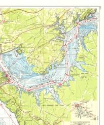 Navigation Chart Cumberland River Lake Barkley Maps