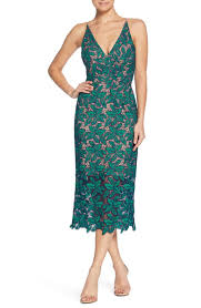 Free Shipping And Returns On Dress The Population Aurora Lace Sheath Dress At Nordstrom Com Cocktail Dress Lace Lace Tea Length Dress Stylish Formal Dresses