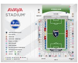 Avaya Stadium Map San Jose Earthquakes Map San Jose